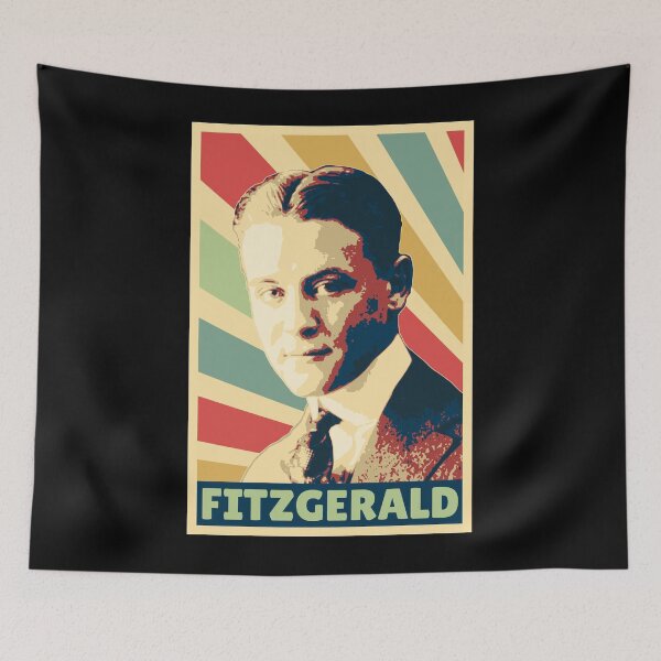 Item preview, F. Scott Fitzgerald Literary Portrait Author designed and sold by marke770.