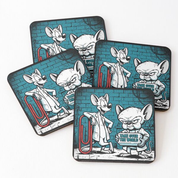 Item preview, Take Over The World Retro 90s Cartoon Mice Pop Art designed and sold by AdyKurniawan.