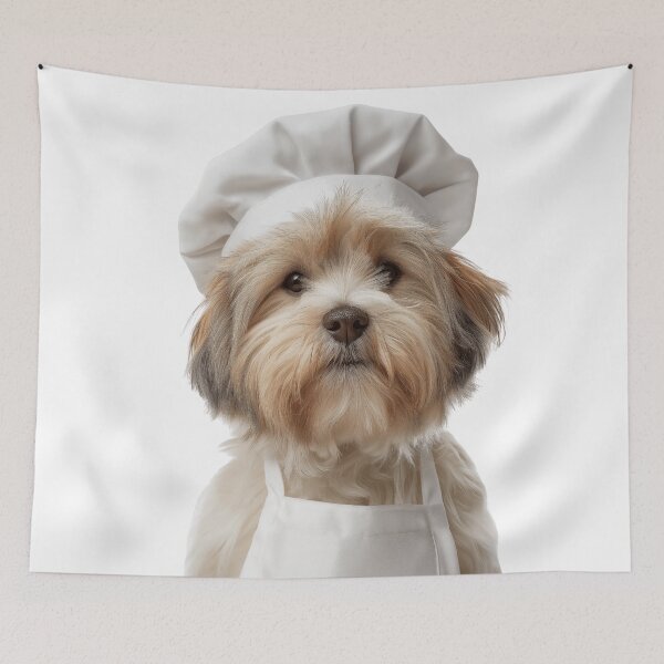 Item preview, Funny Havanese Dog Chef Realistic Animal Cooking Humor Art designed and sold by LazyOwlStore.