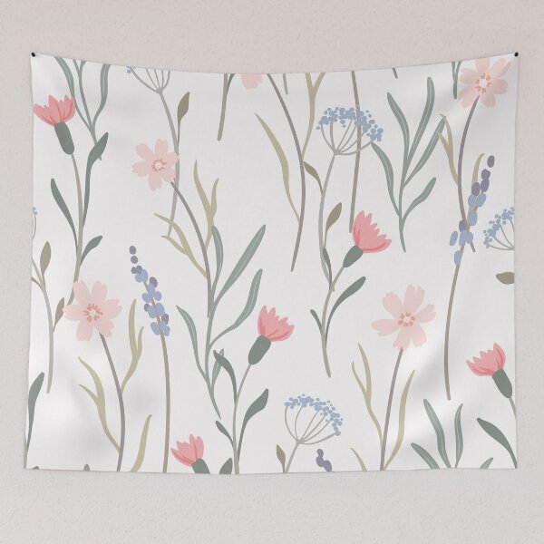 Item preview, Soft Wildflower Meadow Seamless Pattern | Pastel Botanical Floral Cottagecore Design designed and sold by RJACreative.