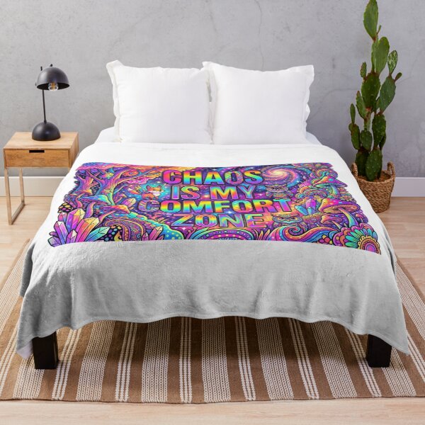 Item preview, Chaos Is My Comfort Zone - Psychedelic Colorful Aesthetic Art designed and sold by MyTeePlace.
