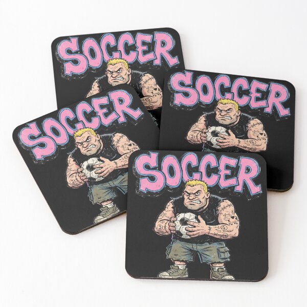 Item preview, 90s Arcade Street Soccer - Retro Tough Guy Cartoon designed and sold by AdyKurniawan.