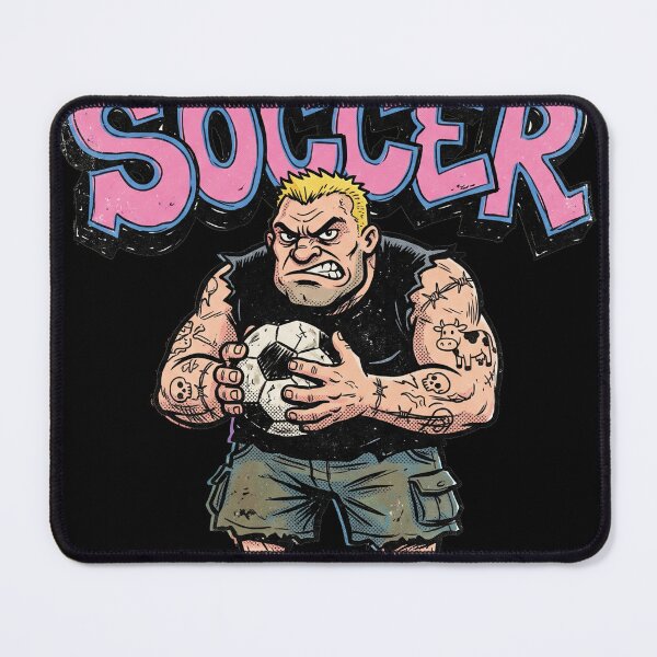 Item preview, 90s Arcade Street Soccer - Retro Tough Guy Cartoon designed and sold by AdyKurniawan.