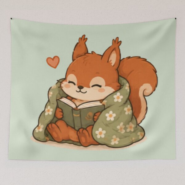 Item preview, Bookworm Red Squirrel designed and sold by MellowMunchkins.