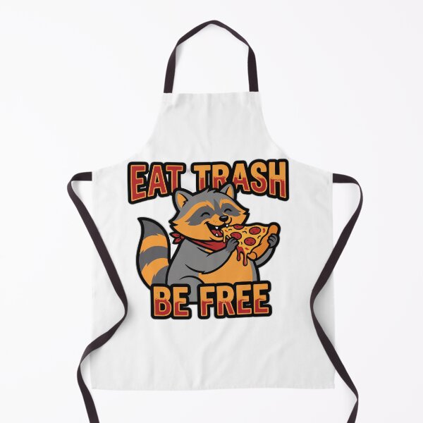 Item preview, Eat Trash Be Free Raccoon Pizza Humor designed and sold by ryanguas.