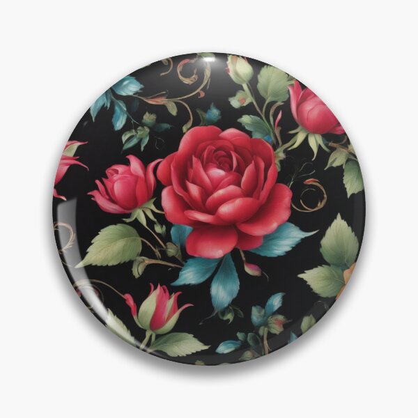 Item preview, Botanical Floral Bouquet – Elegant Flower Art on Black Background designed and sold by SemDesigns1.