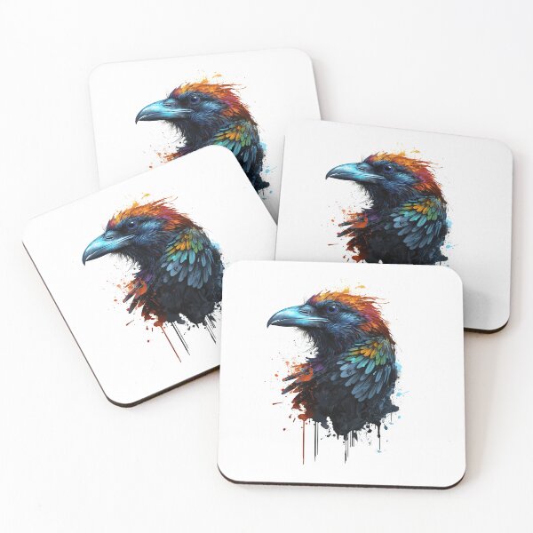 Item preview, Raven Spirit Animal – Colorful Splash Art designed and sold by helgekerler.