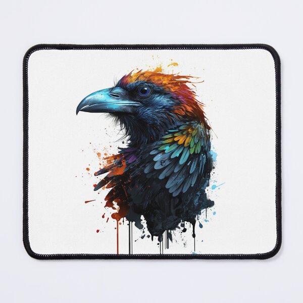 Item preview, Raven Spirit Animal – Colorful Splash Art designed and sold by helgekerler.