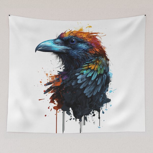 Item preview, Raven Spirit Animal – Colorful Splash Art designed and sold by helgekerler.