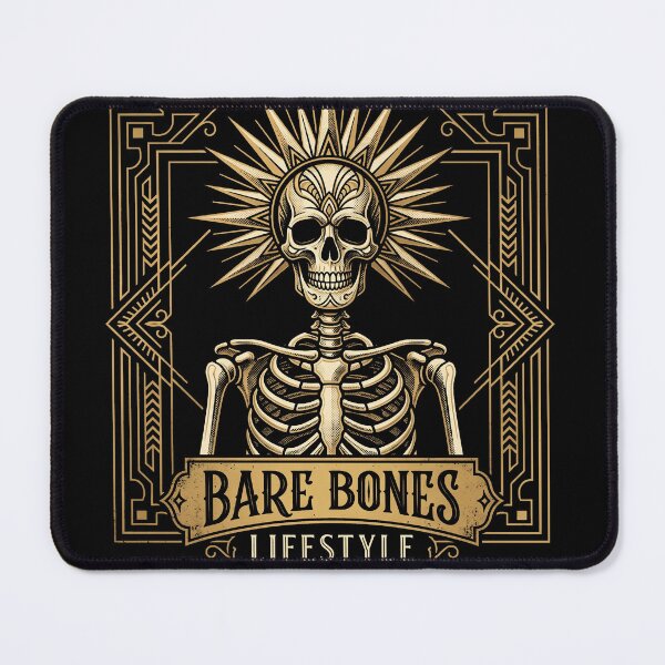Item preview, Bare Bones Lifestyle Art Deco Skeleton Sun Halo designed and sold by AdyKurniawan.