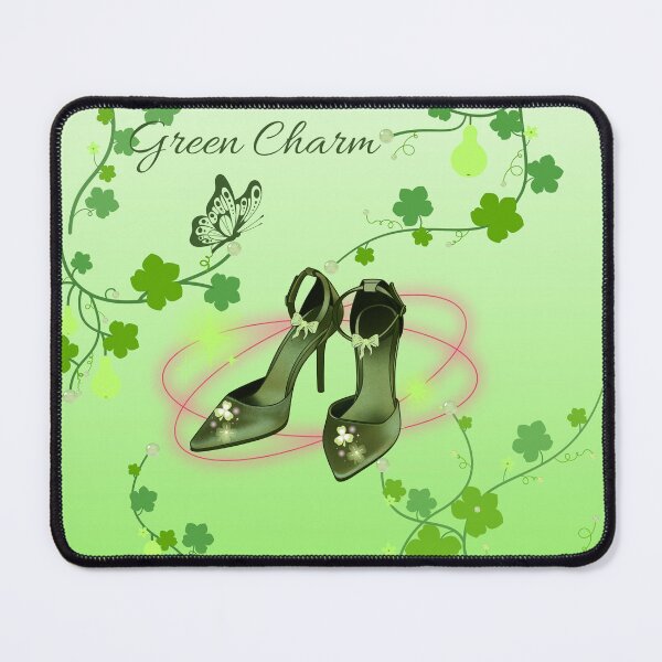 Item preview, Green Charm High Heels Butterfly Clover Vines designed and sold by Rehnair.