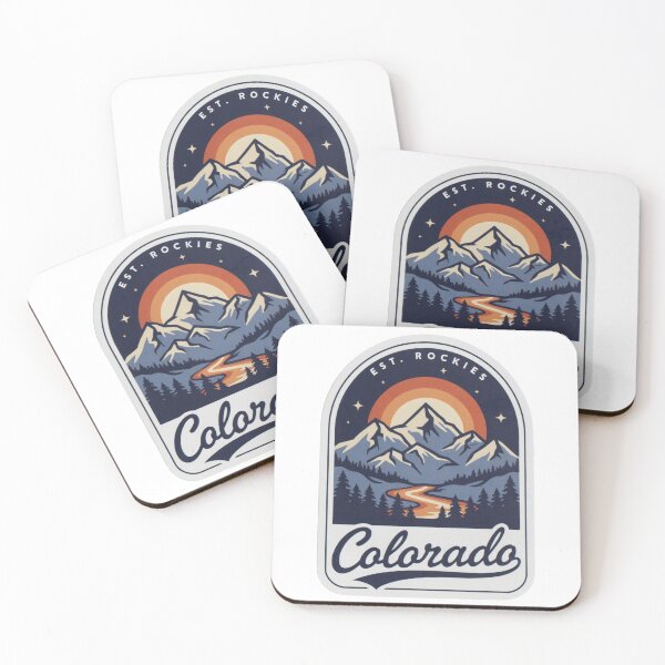 Item preview, Colorado Mountains Retro  | Sunset Peak Landscape Sticker | Outdoor Adventure Gift designed and sold by CrystalCove11.