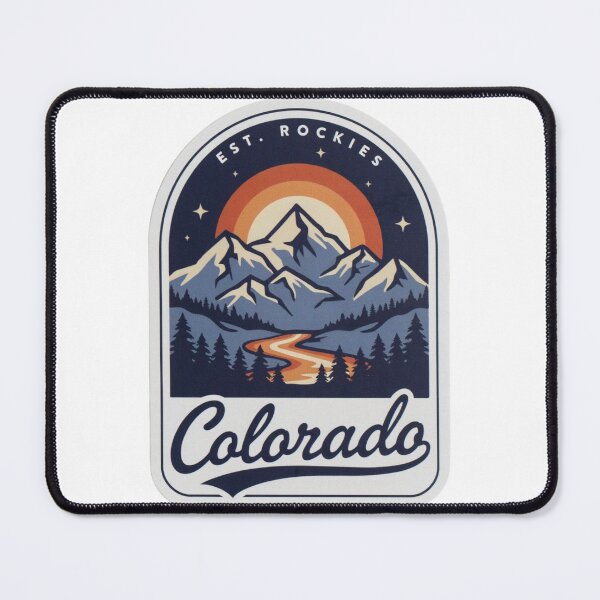 Item preview, Colorado Mountains Retro | Sunset Peak Landscape Sticker | Outdoor Adventure Gift designed and sold by CrystalCove11.