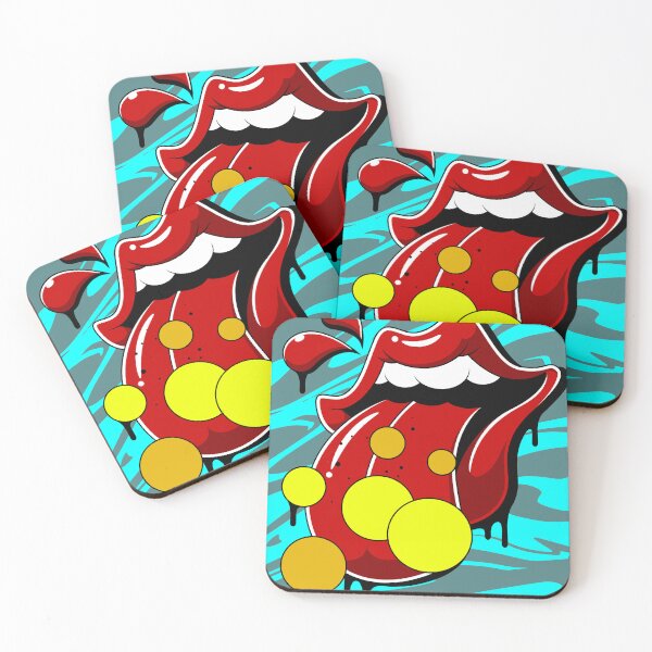Item preview, Pop Art Cartoon Rock Hip Hop Lips designed and sold by Lexkon Liu's art.