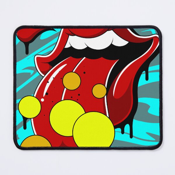 Item preview, Pop Art Cartoon Rock Hip Hop Lips designed and sold by Lexkon Liu's art.