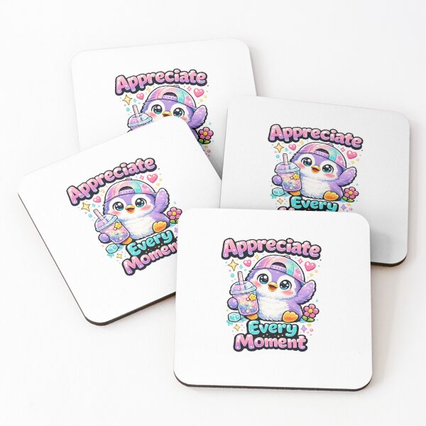 Item preview, Cute Penguin Appreciate Every Moment Sticker designed and sold by Snikdha.