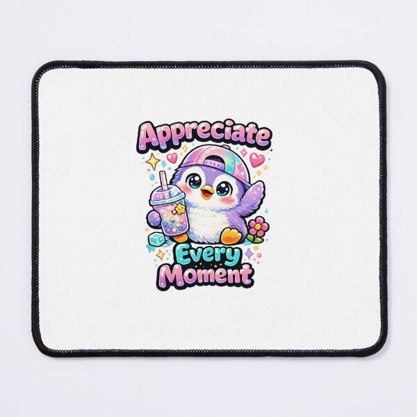 Item preview, Cute Penguin Appreciate Every Moment Sticker designed and sold by Snikdha.
