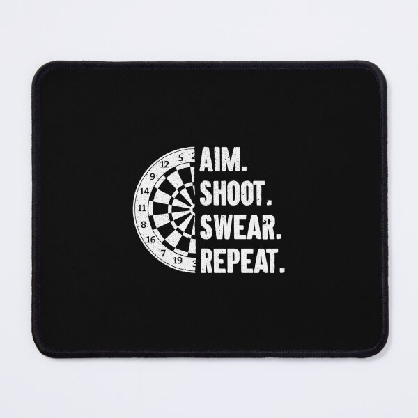 Item preview, Aim Shoot Swear Repeat - Dart Dartboard Player Funny Saying designed and sold by keviacevarya.