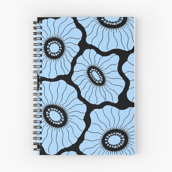 Item preview, Soft Sky Blue Floral Pattern designed and sold by Myra365Art.