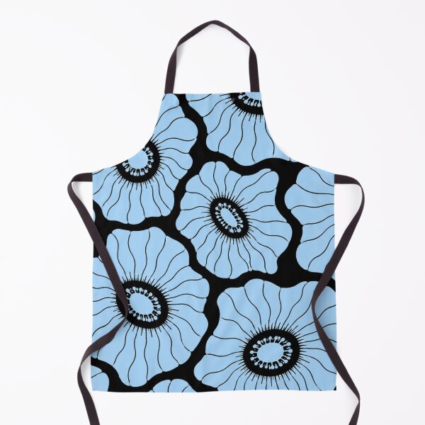 Item preview, Soft Sky Blue Floral Pattern designed and sold by Myra365Art.