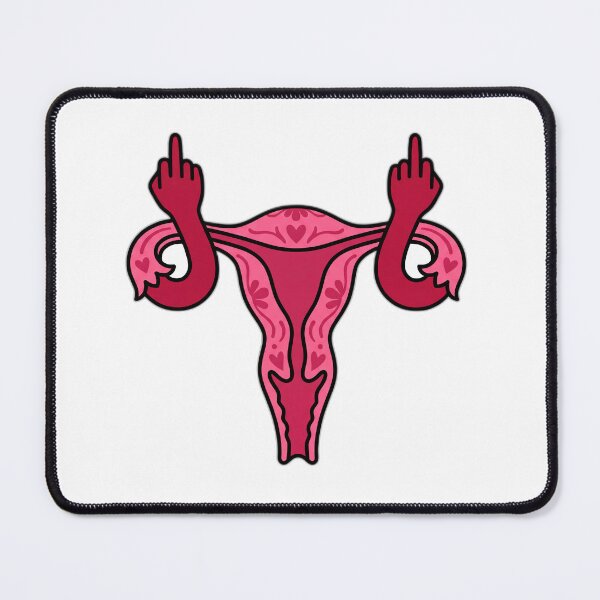 Item preview, Angry Uterus Middle Finger Feminist Humor designed and sold by ryanguas.
