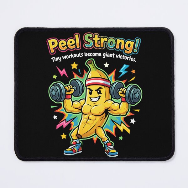 Item preview, Peel Strong! – Banana Gym Motivation designed and sold by Tharaazu.