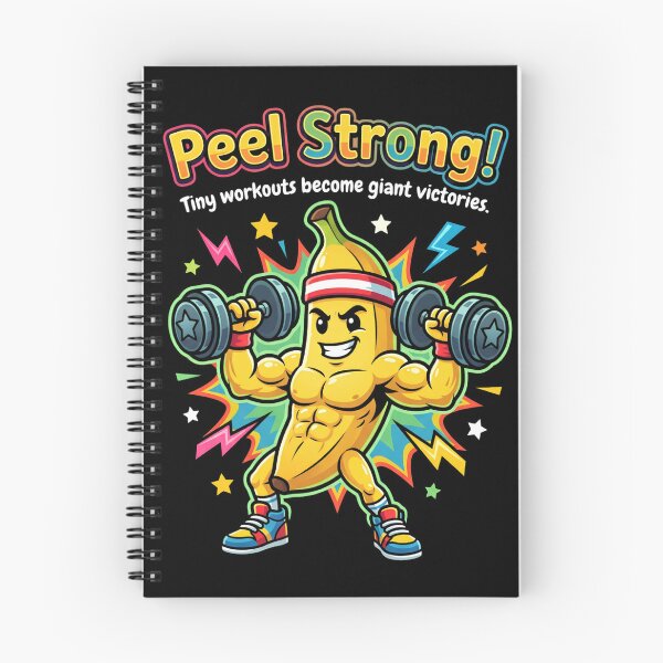 Item preview, Peel Strong! – Banana Gym Motivation designed and sold by Tharaazu.
