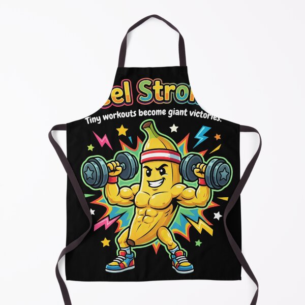 Item preview, Peel Strong! – Banana Gym Motivation designed and sold by Tharaazu.