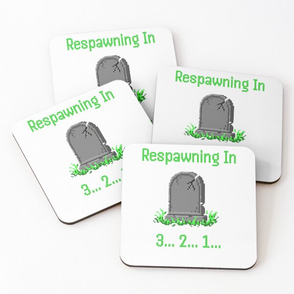 Item preview, Respawning In 3 2 1 Funny Retro Gamer Pixel Gravestone designed and sold by SW Shop.