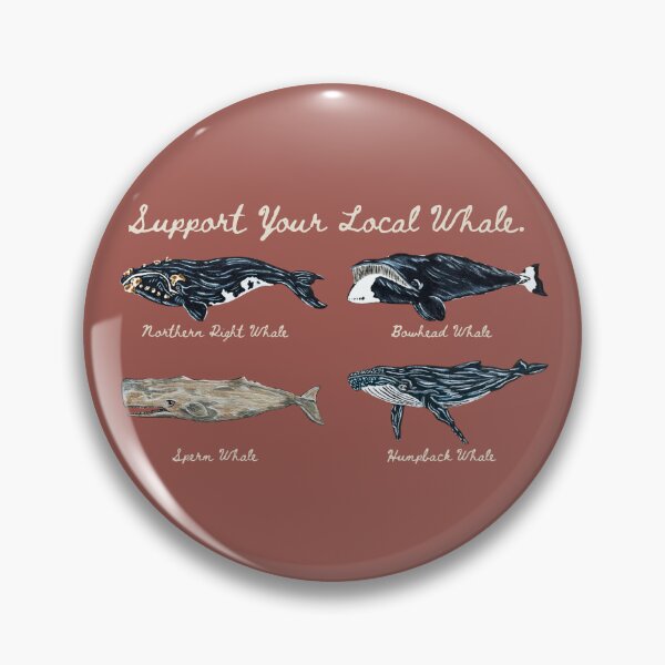 Item preview, Support Your Local Whale Four Species Study Sperm Whale Humpback Whale Save The Whales Anti-Whaling designed and sold by dagkryper.