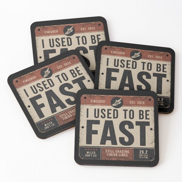 Item preview, I Used to Be Fast Vintage Running Race Bib Design designed and sold by Lina Caro.