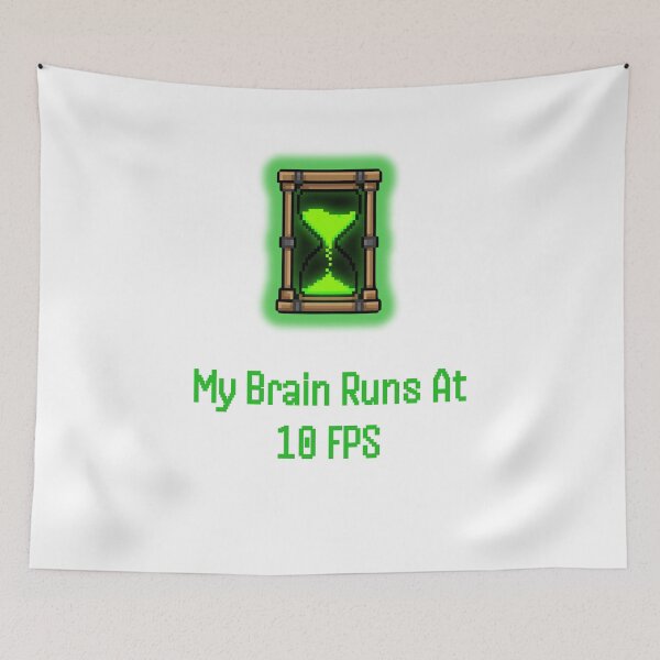 Item preview, Brain Runs At 10 FPS Funny Lagging Gamer Low Frames designed and sold by SW Shop.