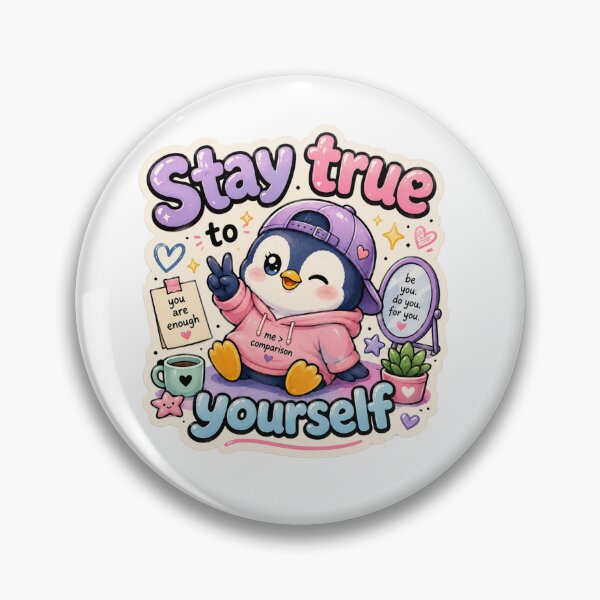 Item preview, Cute Penguin Stay True To Yourself Sticker designed and sold by Snikdha.