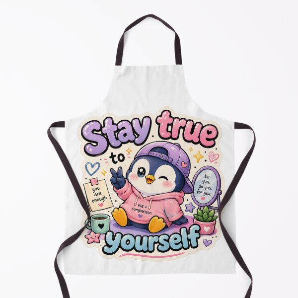 Item preview, Cute Penguin Stay True To Yourself Sticker designed and sold by Snikdha.