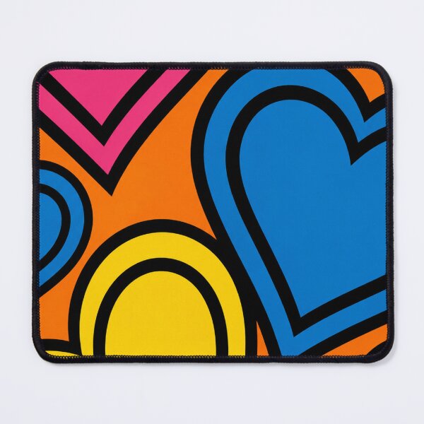 Item preview, Colorful Pop Art Heart Pattern designed and sold by VibePrints101.