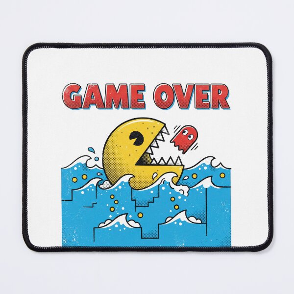 Item preview, Game Over Retro Arcade Shark Movie Parody designed and sold by AdyKurniawan.