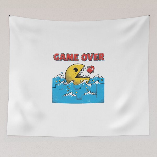 Item preview, Game Over Retro Arcade Shark Movie Parody designed and sold by AdyKurniawan.