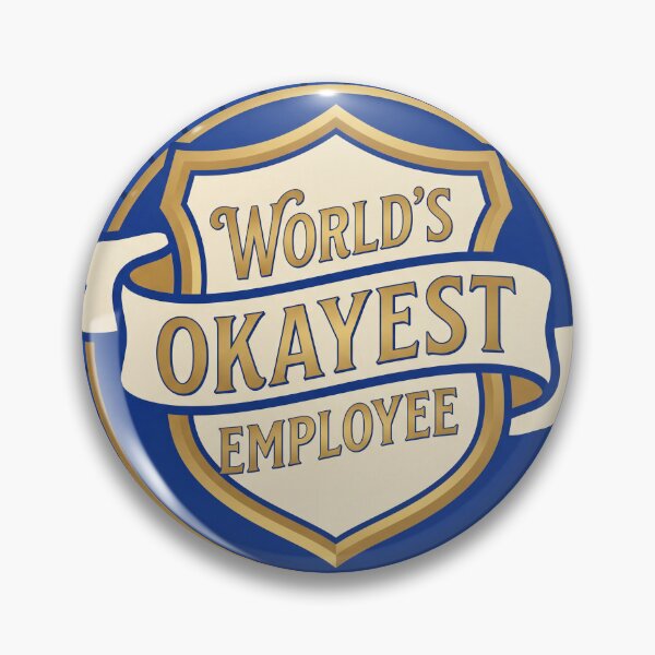 Item preview, Worlds Okayest Employee Funny Ribbon Award designed and sold by ryanguas.