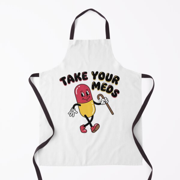 Item preview, Take Your Meds Retro Cartoon Pill designed and sold by ryanguas.