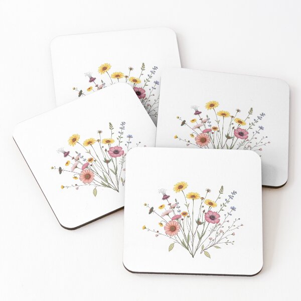 Item preview, Pressed Flowers Botanical Line - Modern Graphic Ar designed and sold by QuirkThreadsCo.