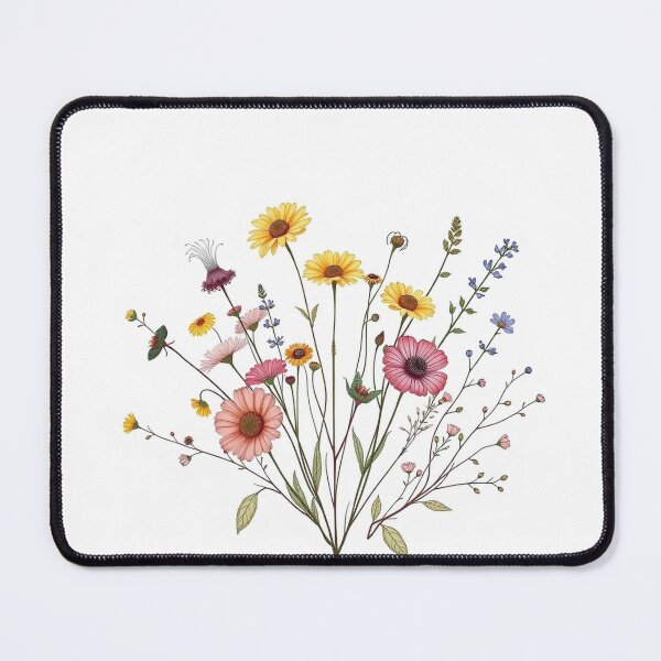 Item preview, Pressed Flowers Botanical Line - Modern Graphic Ar designed and sold by QuirkThreadsCo.