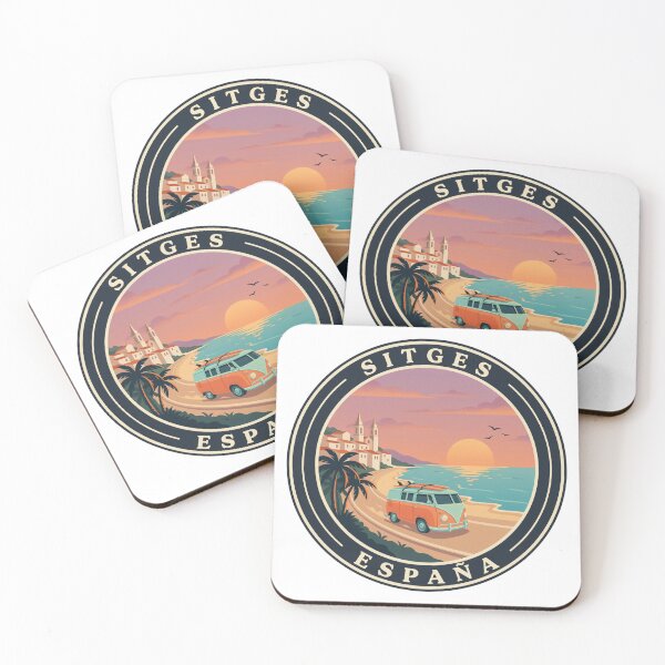 Item preview, Sitges España: Sunset Beach Van & Palm Coast designed and sold by CircinusStore.