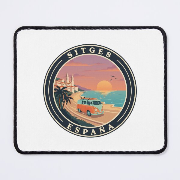 Item preview, Sitges España: Sunset Beach Van & Palm Coast designed and sold by CircinusStore.