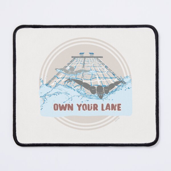 Item preview, Own Your Lane MOCHA designed and sold by Pattern Omnibus.
