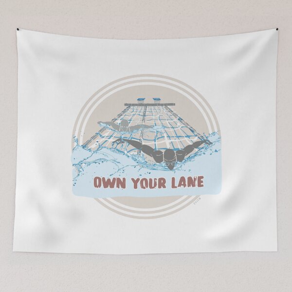 Item preview, Own Your Lane MOCHA designed and sold by Pattern Omnibus.