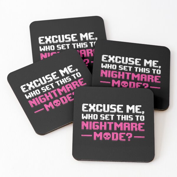Item preview, Excuse Me Who Set This To Nightmare Mode - Retro Pixel Gamer Humor designed and sold by AdyKurniawan.