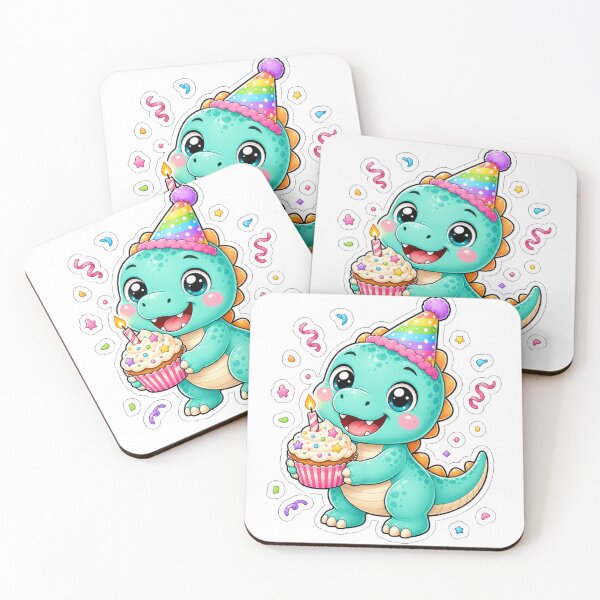 Item preview, Cute Birthday Party Dinosaur Art designed and sold by PriyankaSonara.