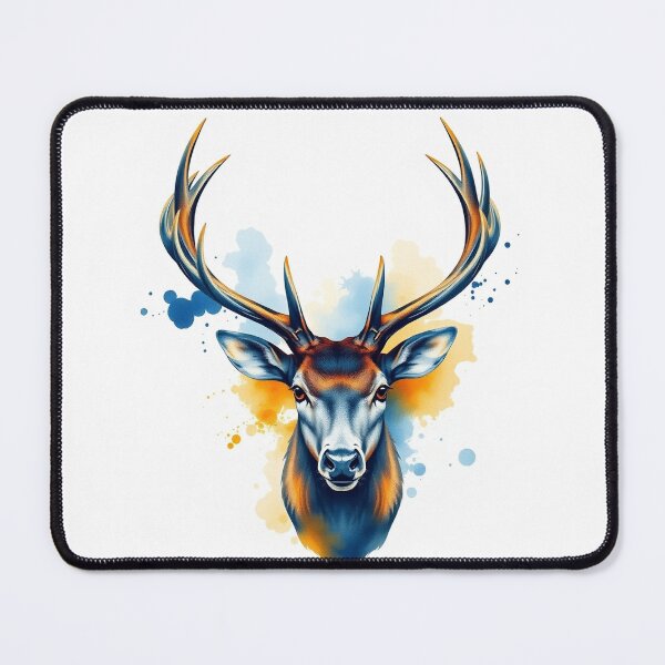 Item preview, Stag Deer Watercolor Splash - Modern Graphic Art T designed and sold by QuirkThreadsCo.