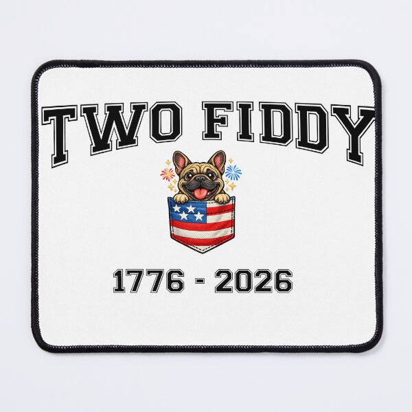 Item preview, Two Fiddy French Bulldog Pocket Tee America 250 Fireworks 1776-2026 4th of July designed and sold by Youngkev-arts.