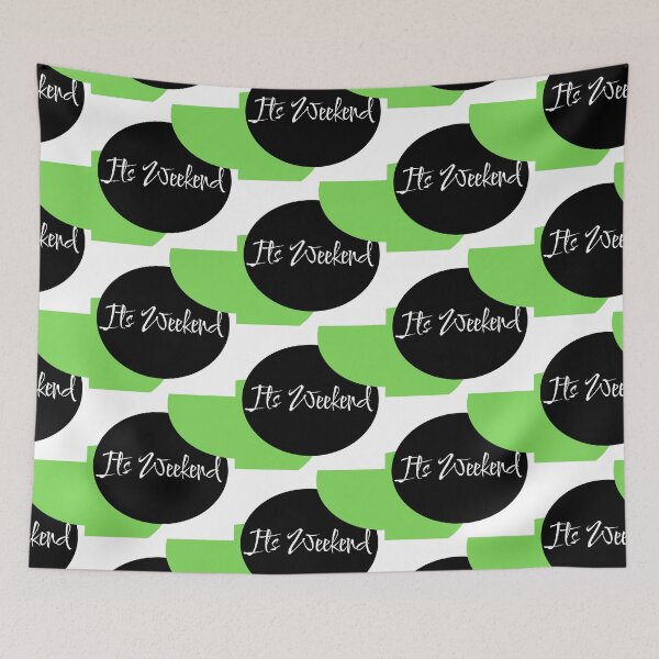 Item preview, It’s Weekend – Fun Casual Typography Design designed and sold by Swati's Digital Den.